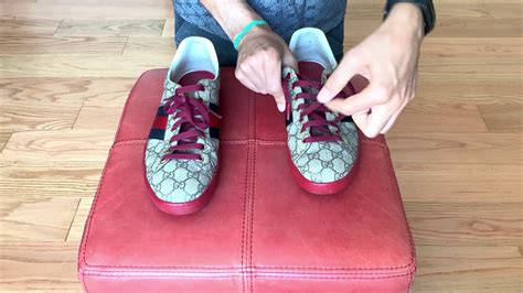 how to tie gucci sneakers|gucci european lace shoes.